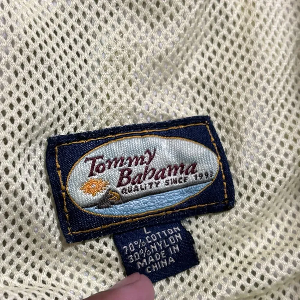 Tommy Bahama Swim Trunks Men’s Size L Green Orange White Floral Lined Pockets